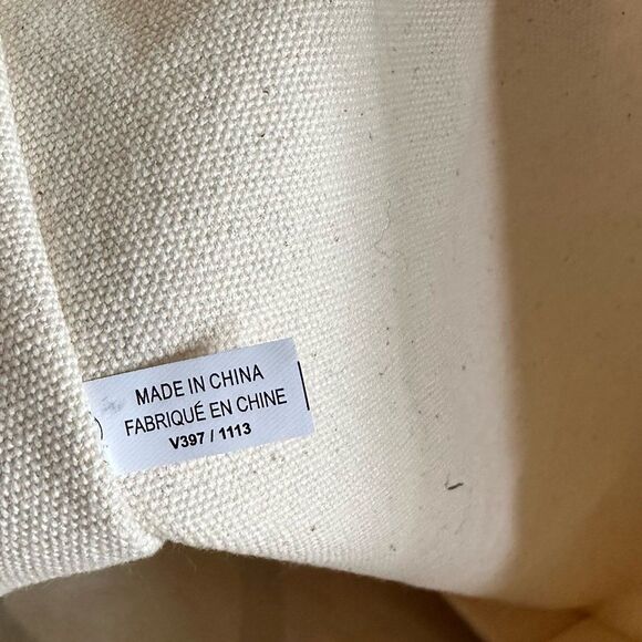 Fossil Cotton Canvas Tote Bag with Key Charm 30 Year Anniversary 2014 - Picture 7 of 9